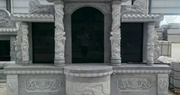 南宁 芝麻灰高档墓碑，土墓，可定制