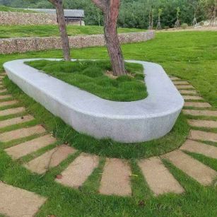 南宁 芝麻白光面整石坐凳