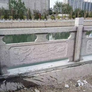 南宁 芙蓉白大花桥梁、河道，石材栏杆、围栏、护栏