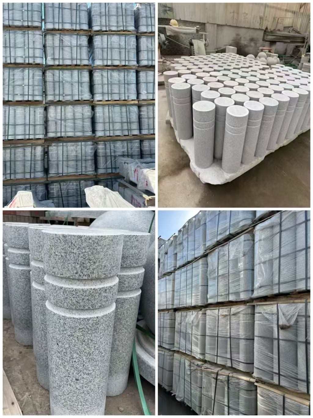 南宁 芝麻白花岗岩挡车柱、隔离柱多少钱