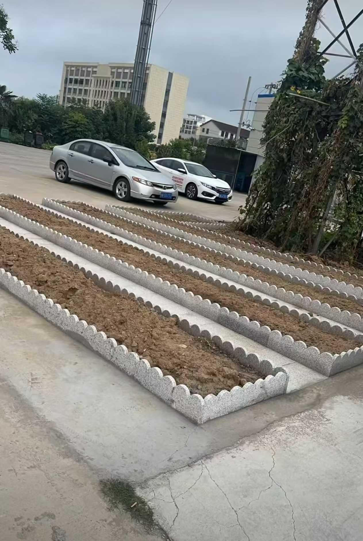 南宁 花边石、花围石、花园石安装效果