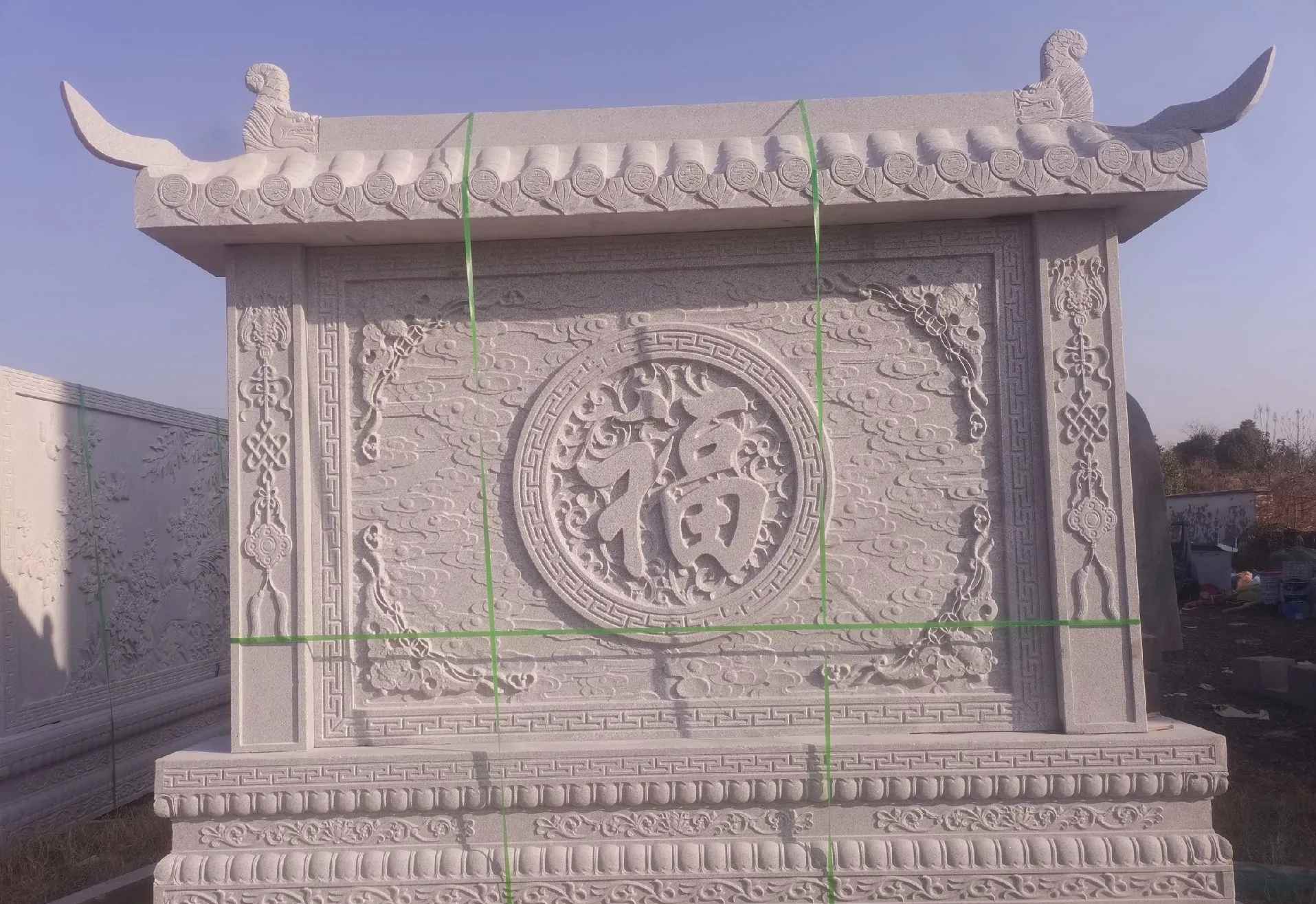 南宁 芝麻白花岗岩屏风，照壁，影壁